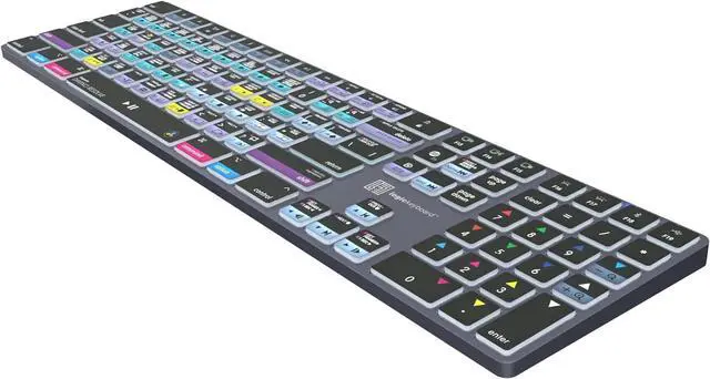 Alt view image 6 of 7 - Logickeyboard Wireless Backlit 'Titan' Designed for Editing in Blackmagic's Davinci Resolve  p/n LKB-RESB-TM-US