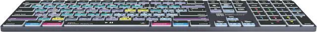 Alt view image 7 of 7 - Logickeyboard Wireless Backlit 'Titan' Designed for Editing in Blackmagic's Davinci Resolve  p/n LKB-RESB-TM-US
