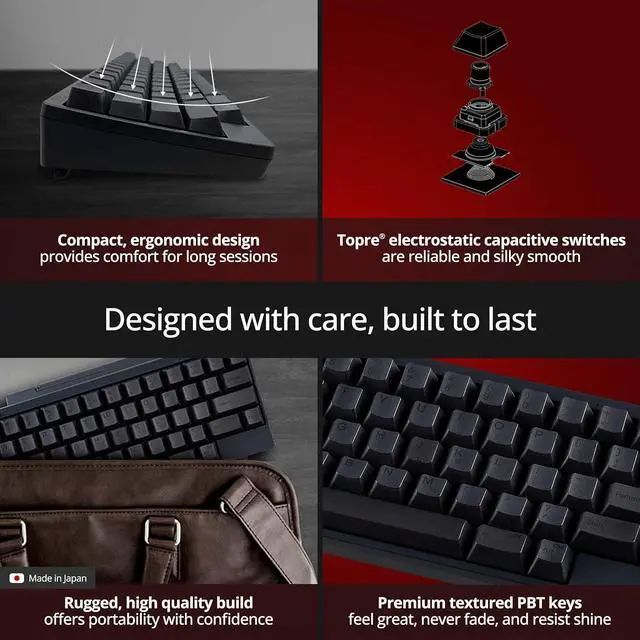 Alt view image 3 of 6 - HHKB - Happy Hacking Keyboard Professional Classic (Wired, USB, Mac, Windows, White, Blank) with 2 Year Advance Exchange Warranty