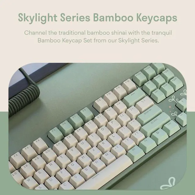 Alt view image 3 of 7 - DROP Expression Series Shinai TKL Mechanical Keyboard - Holy Panda X Tactile Switches - PBT Double-Shot Keycaps - LED Backlight - Green
