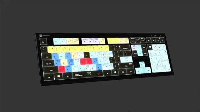 Alt view image 5 of 7 - Logickeyboard Backlit 'Astra2' Designed for Composing in Steinberg Cubase on Windows PC  p/n LKB-CBASE-A2PC-US