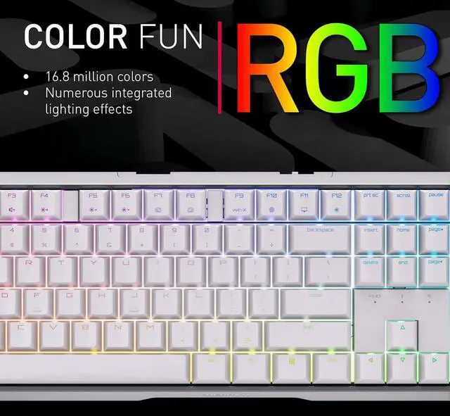 Alt view image 6 of 6 - Cherry MX 3.0S Wireless Mechanical Gaming Keyboard Built-in aluminum housing for gamers with MX coffee or red gears. RGB backlit color display over 16m