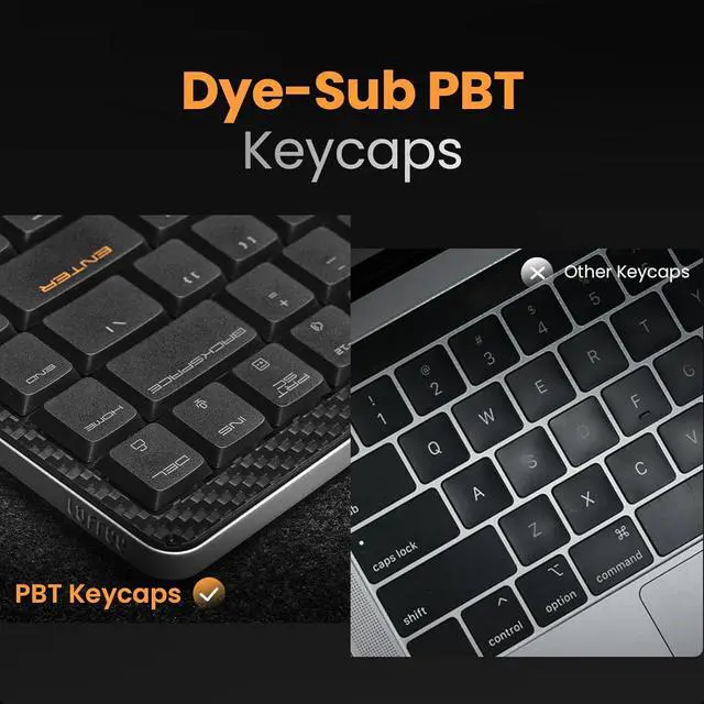 Alt view image 7 of 7 - LOFREE Edge Low Profile Mechanical Keyboard, 75% Rechargeable Bluetooth and Wired Connection for Window, Mac OS/POM Switches 2.0, Carbon Fiber Top Case, Mg Alloy Bottom Case (Volcano Grey)