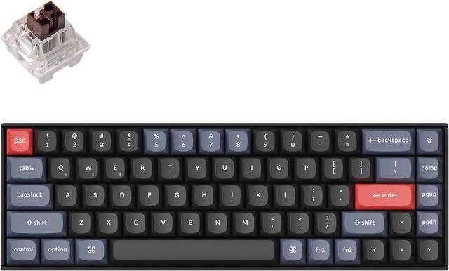 Main image of Keychron K6 Pro Wireless Custom Mechanical Keyboard, QMK/Launcher Programmable Macro, Hot-Swappable Keychron K Pro Brown Switch Keyboard, 65% Layout RGB Backlit Office Keyboard for Mac Windows Linux