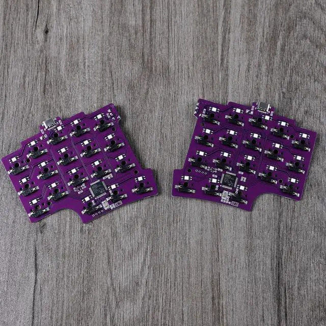 Alt view image 5 of 7 - YMDK Split 36 Keys Ergonomics 40% Layout Hot swappable Mechanical Keyboard RGB QMK Vial All Key programmable Mini Independent Gaming Keyboard Kit