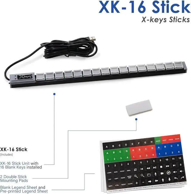 Alt view image 6 of 6 - USB Stick Keys Programmae Keyboard (16 Key)