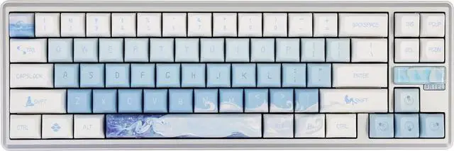 Main image of Varmilo Sword68 Ariel Aluminum 65% Hotswap Wireless RGB Mechanical Keyboard (Varmilo MX Daisy L)