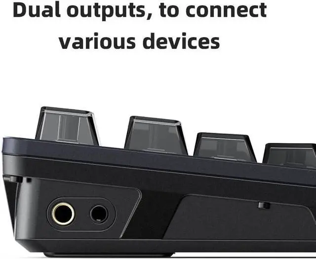 Alt view image 6 of 7 - FiiO HiFi Mechanical Music Keyboard KB3, 75% Mechnical Keyboardwith HiFi Music Decoder, RGB Backlit for PC/Mac/iOS/Android, 3.5mm 4.4mm Outputs (HiFi Wired)