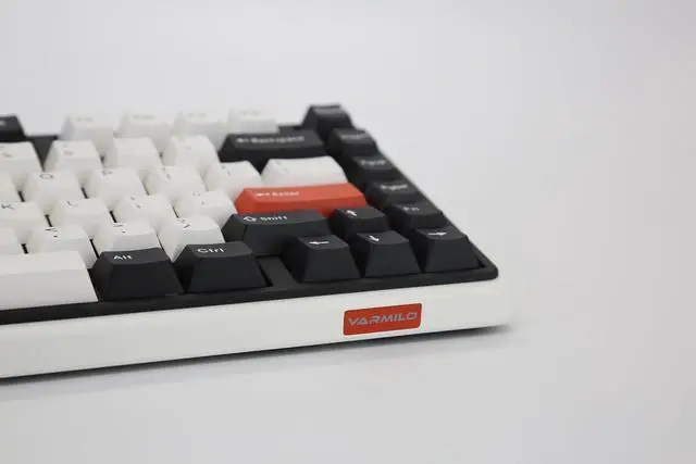 Alt view image 4 of 7 - Varmilo Minilo VXH81 Retro TKL Hotswap White LED Double Shot ABS Mechanical Keyboard (Cherry MX Black Clear-Top)