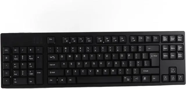 Main image of Left Handed Keyboard, 109 Keys Full Size Keyboard Ergonomic PC Keypad Double USB Interface for Home Office Computer Laptop Notebook