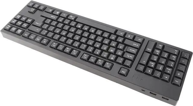 Alt view image 2 of 6 - Left Handed Keyboard, 109 Keys Full Size Keyboard Ergonomic PC Keypad Double USB Interface for Home Office Computer Laptop Notebook