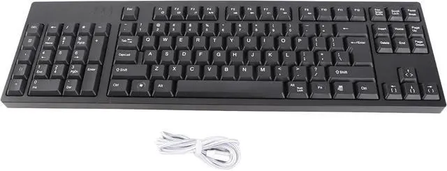 Alt view image 6 of 6 - Left Handed Keyboard, 109 Keys Full Size Keyboard Ergonomic PC Keypad Double USB Interface for Home Office Computer Laptop Notebook