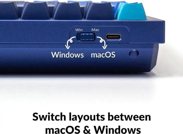 Alt view image 7 of 7 - Keychron Q5 RGB QMK/VIA Programmable Macro Wired Custom Mechanical Keyboard with Hot-Swappable Gateron G Pro Brown Switch, 96% Layout Full Aluminum Double Gasket for Mac Windows Linux(Blue)