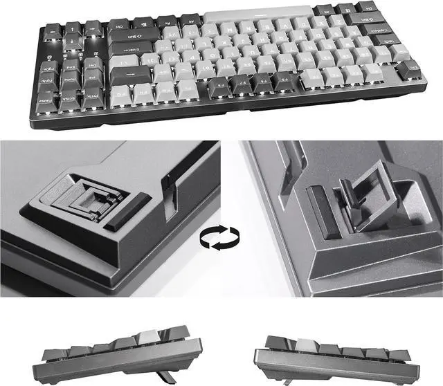 Alt view image 5 of 7 - DURGOD Taurus K320 TKL Mechanical Keyboard | Backlit | 87 Keys Tenkeyless | USB C Wired | Doubleshot PBT Keycaps | Programmable Keys | NKRO Rollover | Windows & Mac | Cherry MX Speed Silver, Corona