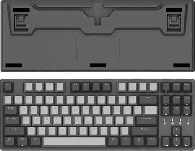 Alt view image 7 of 7 - DURGOD Taurus K320 TKL Mechanical Keyboard | Backlit | 87 Keys Tenkeyless | USB C Wired | Doubleshot PBT Keycaps | Programmable Keys | NKRO Rollover | Windows & Mac | Cherry MX Speed Silver, Corona