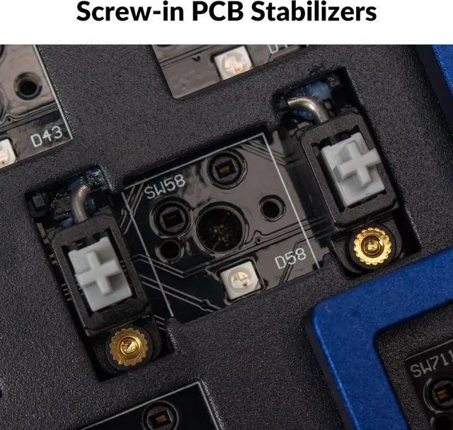 Alt view image 5 of 7 - Keychron Q5 96% Layout Hot-Swappable Wired Custom Mechanical Keyboard Knob Barebone Version, QMK/VIA Programmable Macro, Full Aluminum, RGB Backlight, Double Gasket DIY Kit for Linux Mac Windows-Blue