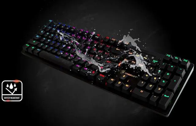 Alt view image 2 of 6 - Digifast LK32 Mechanical Gaming Keyboard | RGB Backlit Gaming Keyboard - Optical Linear Switches - 100 Million Durability | Customizable Color | Textured Surface | Water-Resistant Design (Black)