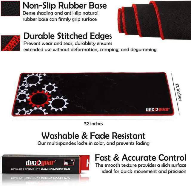 Alt view image 4 of 7 - Deco Gear Gaming Accessory Bundle - Mechanical 18-Mode 104 Key RGB Keyboard with 11-Mode RGB Gaming Mouse and 32" x 12" Extended Mouse Pad