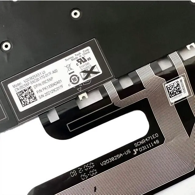 Alt view image 7 of 7 - GinTai Laptops Keyboard Backlit US Replacement for Dell Alienware x15 R1 PK133042A01 05C5XP Clavier Pour ordinateur Portable Keyboard