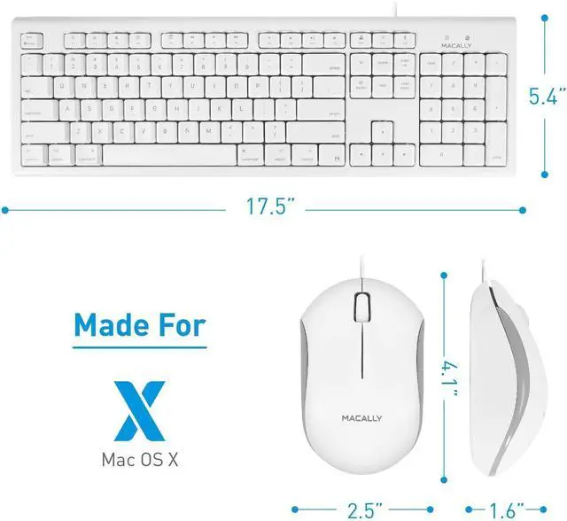 Alt view image 4 of 7 - Macally Wired Keyboard & Mouse Combo and a 1080P Webcam with Tripod, Don't Hassle with MacBook Poor Camera Quality Anymore!