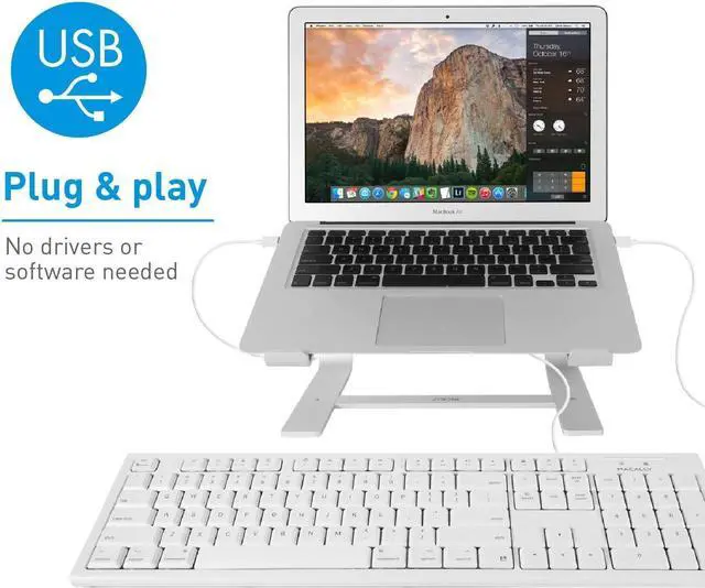 Alt view image 5 of 7 - Macally Wired Keyboard & Mouse Combo and a 1080P Webcam with Tripod, Don't Hassle with MacBook Poor Camera Quality Anymore!