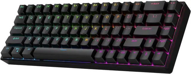Alt view image 3 of 7 - Raven68 Esports Levitation Mechanical Keyboard Backlights 68Keys Gaming Mechanical Keyboards Esport Keypad