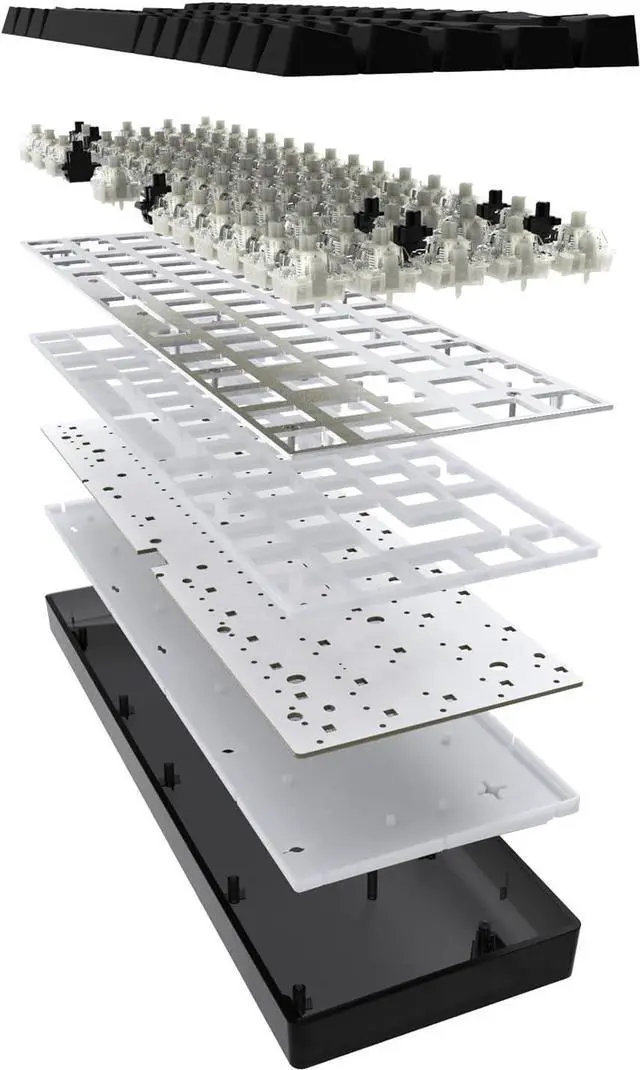 Alt view image 5 of 7 - Raven68 Esports Levitation Mechanical Keyboard Backlights 68Keys Gaming Mechanical Keyboards Esport Keypad