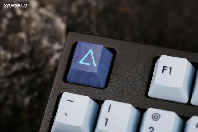 Alt view image 6 of 7 - Varmilo VA Series V2 Aurora Bluetooth White LED Mechanical Keyboard (Gat G Pro 2.0 Silver)