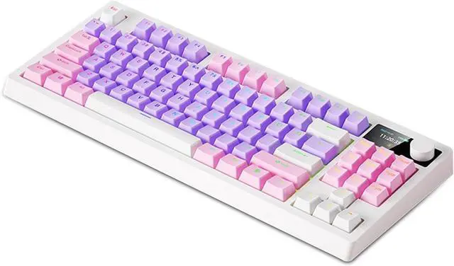 Alt view image 5 of 6 - RGB Mechanical Keyboard with Hot Swappable Keys for Gaming Office Typing (White Switch)