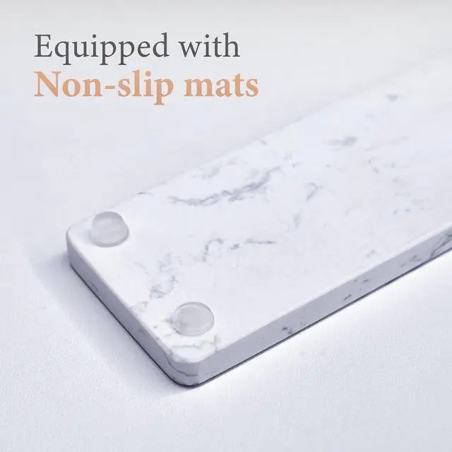 Alt view image 5 of 7 - LOFREE Zero ARTZ Mechanical Keyboard with Marble Palm Rest, 75% Rechargeable Hot-swappable Keyboards with 3 Types Connection for Windows, Mac OS, Linear Switches/Terrazzo Grey