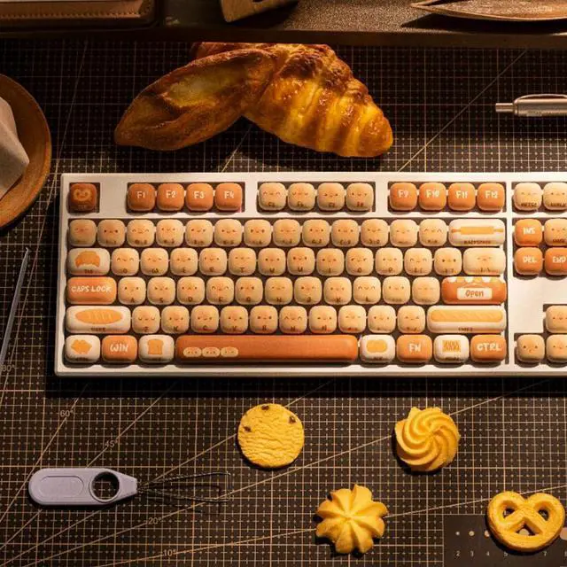 Alt view image 7 of 7 - MONSGEEK AKKO x MG108B Bun Wonderland Mechanical Keyboard Hot-Swappable Multi-Mode Gaming Keyboard with PBT Dye-Sub MOG Profile Keycaps Pre Lubed Piano Switch