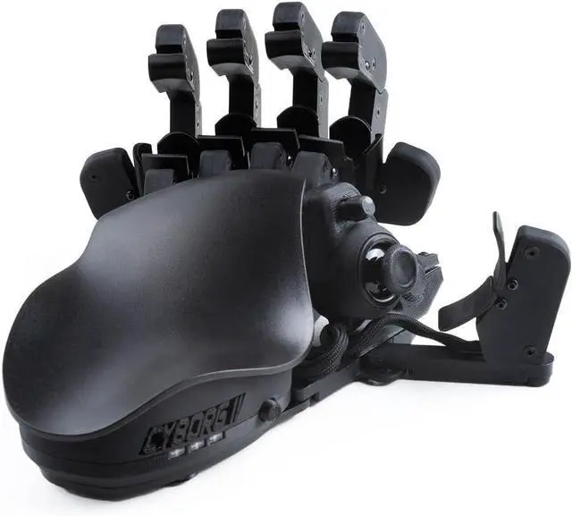 Main image of AZERON Gaming Keypad, Programmable One Handed Gaming Keyboard, with Hall Effect Analog Thumbstick and 30 Programmable Keys, 3D Printed Customized Keypad, for Righties (Black, Cyborg ll)