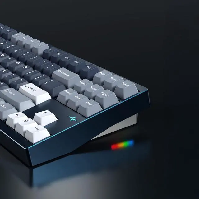 Alt view image 5 of 7 - KEEBMONKEY WOBKEY Crush 80 Reboot CNC Aluminum 5-Second Quick-Release Triple-Mode Connectivity Mechanical Keyboard with Superior Acoustics (Pro Silver)