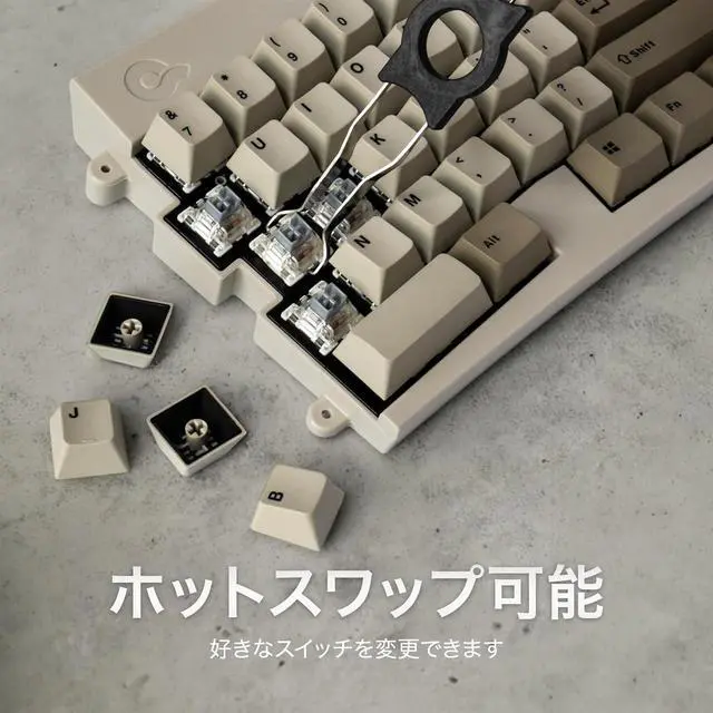 Alt view image 7 of 7 - MD600 Alpha BT Rhino Non-RGB, TKL Ergonomic Mechanical Keyboard, 60% Split-Alice Layout, PBT Double Shot Keycap, Bluetooth5.0, Mac/Windows OS Compatible (Brown)