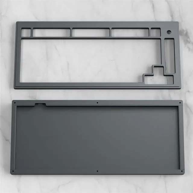 Alt view image 2 of 3 - DrunkDeer A75 Aluminum Case Kit for 75% Rapid Trigger Mechanical Gaming Keyboard, DIY Keyboard Case, Space Grey (Only Case)