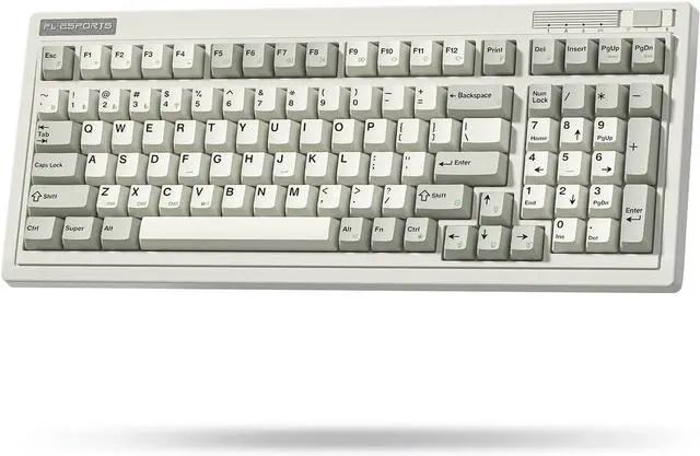 Main image of OG98 Retro Gaming Keyboard with Number Pad, Wireless Mechanical, 4000mAh Creamy Custom,Linear Lubed Switches Hot Swap RGB, PBT Keycaps for Win/Mac