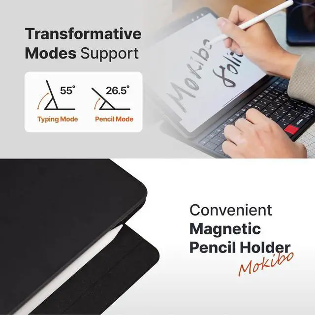 Alt view image 3 of 7 - Fusion Keyboard, Universal, Portable All-in-One with Built-in Touchpad, Bluetooth, iPad, Mac, Windows, Android, Chrome OS