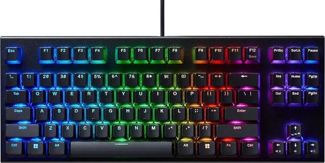 Main image of GX1 Black TKL RGB Double Shot ABS Mechanical Keyboard (Topre 30g)