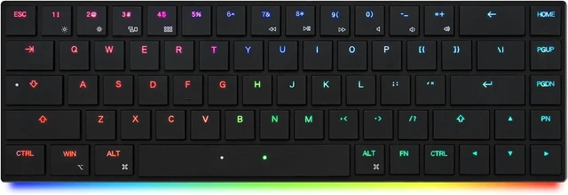 Main image of BAROCCOMiSTEL AIRONE Mechanical Keyboard, 65% Layout, Cherry MX ULP Switch, RGB Backlit, USB-C Cable, Windows/MacOS/iOS, Macro Support, Portable, Super Slim/Super Light, Black- Tactile