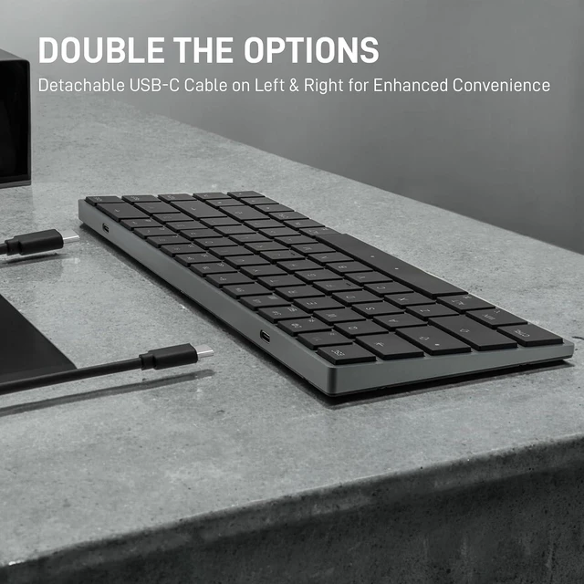 Alt view image 6 of 7 - BAROCCOMiSTEL AIRONE Mechanical Keyboard, 65% Layout, Cherry MX ULP Switch, RGB Backlit, USB-C Cable, Windows/MacOS/iOS, Macro Support, Portable, Super Slim/Super Light, Black- Tactile