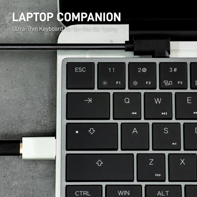 Alt view image 7 of 7 - BAROCCOMiSTEL AIRONE Mechanical Keyboard, 65% Layout, Cherry MX ULP Switch, RGB Backlit, USB-C Cable, Windows/MacOS/iOS, Macro Support, Portable, Super Slim/Super Light, Black- Tactile