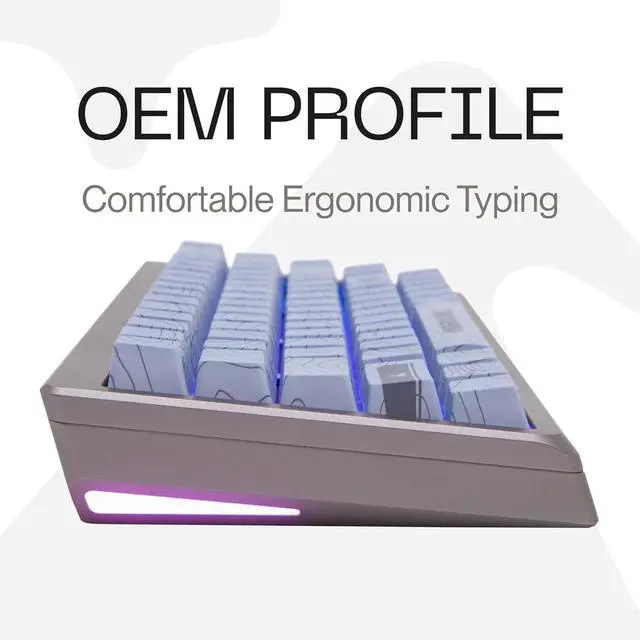 Alt view image 7 of 7 - Higround Summit 2.0 Slate 65% Mechanical USB Wired Gaming Keyboard, Dreamland Linear Switches, Programable RGB, Hot-Swappable, Deep Thock Creamy Sounding PC Keyboard