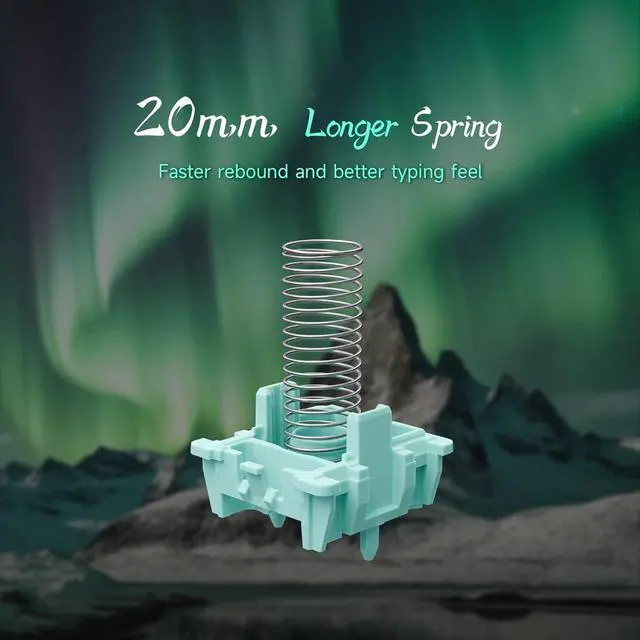 Alt view image 7 of 7 - kutethy GATERON Magnetic Jade Pro Keyboard Switches, Linear Factory Pre-lubed Freely Setting Pre-Travel 20mm Longer Spring Key Switches for Magnetic Gaming Keyboard(90PCS)