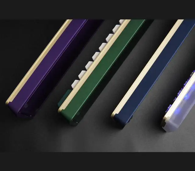 Alt view image 5 of 7 - DRAOZA GK61 Custom DIY Gaming Mechanical Keyboard Kit, Aluminum Metal CNC Shell, RGB Hot Swap 3pin/5pin Switch, Programmable Triple Mode Bluetooth 5.0/USB-C Wired/2.4GHz Wireless(Green)