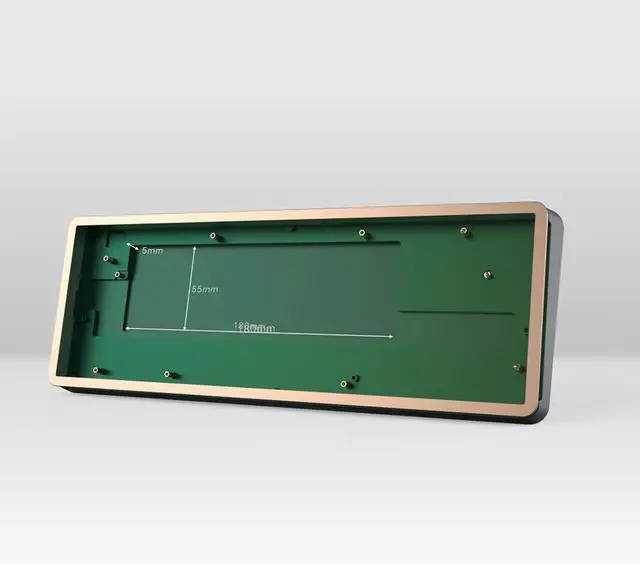 Alt view image 6 of 7 - DRAOZA GK61 Custom DIY Gaming Mechanical Keyboard Kit, Aluminum Metal CNC Shell, RGB Hot Swap 3pin/5pin Switch, Programmable Triple Mode Bluetooth 5.0/USB-C Wired/2.4GHz Wireless(Green)