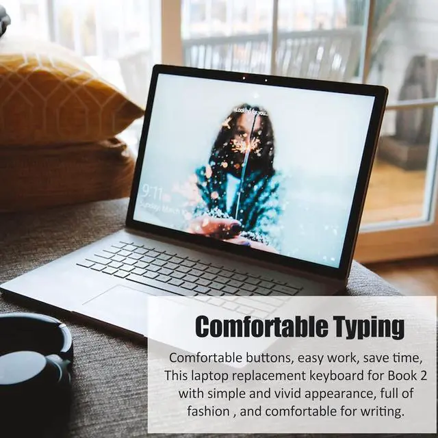 Alt view image 5 of 7 - Yoidesu Keyboard for Book 2 1834, 13.5in Portable Office Keyboard Multifunctional Laptop Keyboard Replacement for Book 2, Quick Response Without Delay, 11400mah