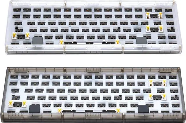 Main image of SK5 Custom DIY Mechanical Keyboard Kit,ABS Translucent,75% Layout,RGB Backlight,Hot Swap 3Pin/5 Pin Switch,Type-C Wired(Black)