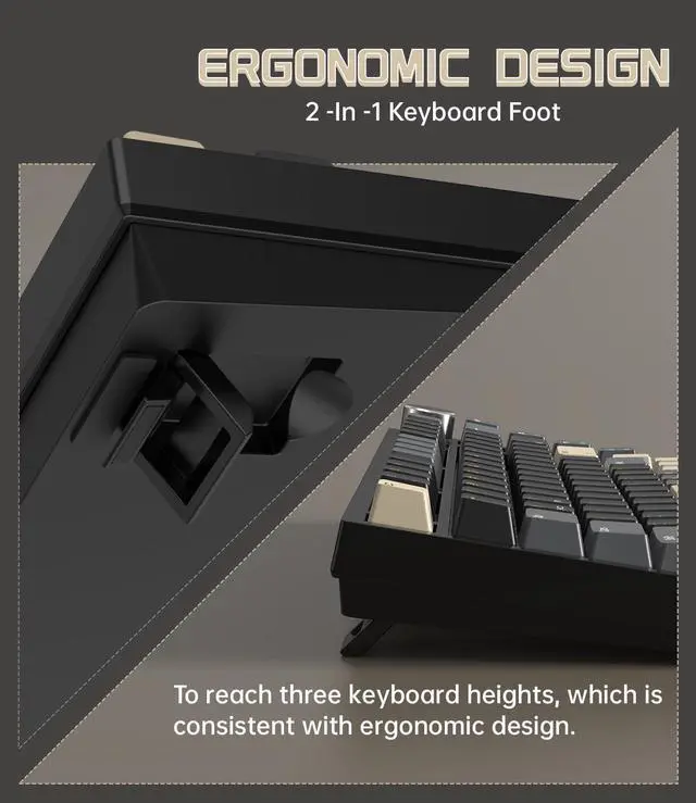 Alt view image 7 of 7 - ATTACK SHARK K85 Rapid Trigger Gaming Keyboard with Coiled Cable, 82 Keys Wired Mechanical Keyboard, Magnetic Switch Actuation Point Adjustable, Gasket, PBT Keycaps, Knob, for DKS/MT/TGL/PC/Mac(Black)