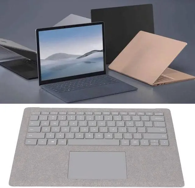 Alt view image 4 of 7 - Keyboard Assembly for Laptop 1/2 1769/1782, Backlit Keyboard Assembly with Trackpad, US Version Silver