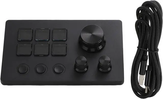 Alt view image 7 of 7 - Stream Dock Controller, 6 Customizable LCD Keys, Visual Keyboard with 6 Touch Spring Keys for OBS, Twitch, YouTube, for OS X, PC (Black)